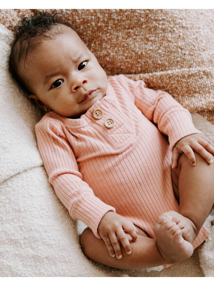 Dear Hayden - Wholesale Bodysuit (Non-Footed) - Baby - Organic Cotton Rib Magnetic Bodysuit2