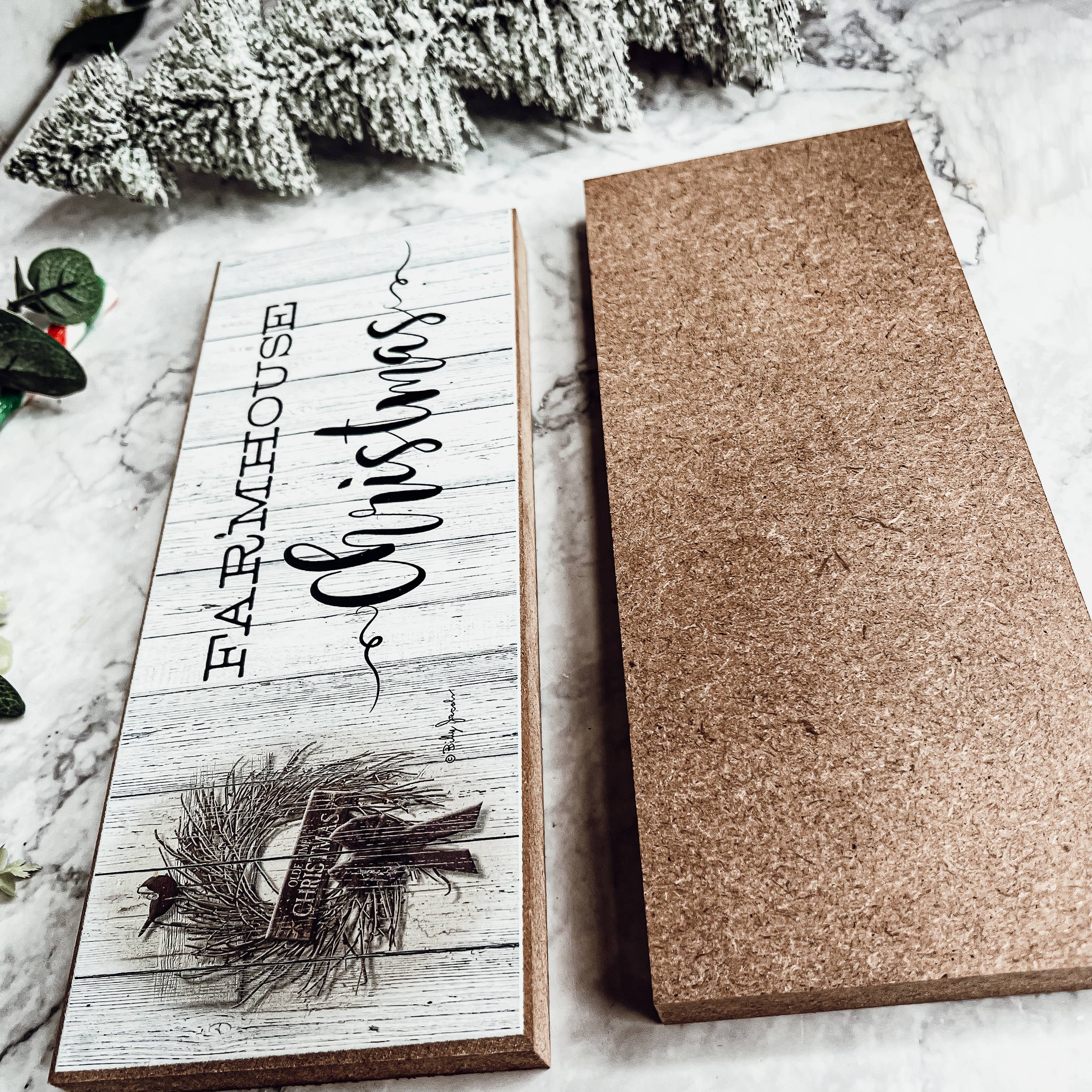 Gia Roma - Vente Décoration de Noël - Panneau « Merry Christmas to all & to all a Good Night », rouge10