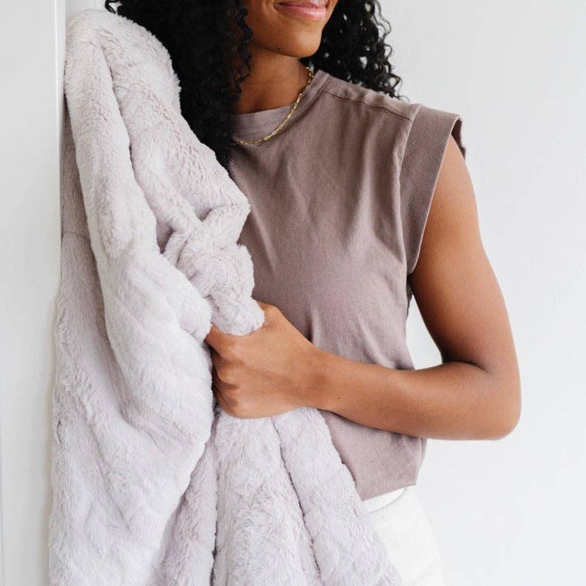 Saranoni - Wholesale Throw Blanket - PATTERNED FAUX FUR XL THROW BLANKETS84