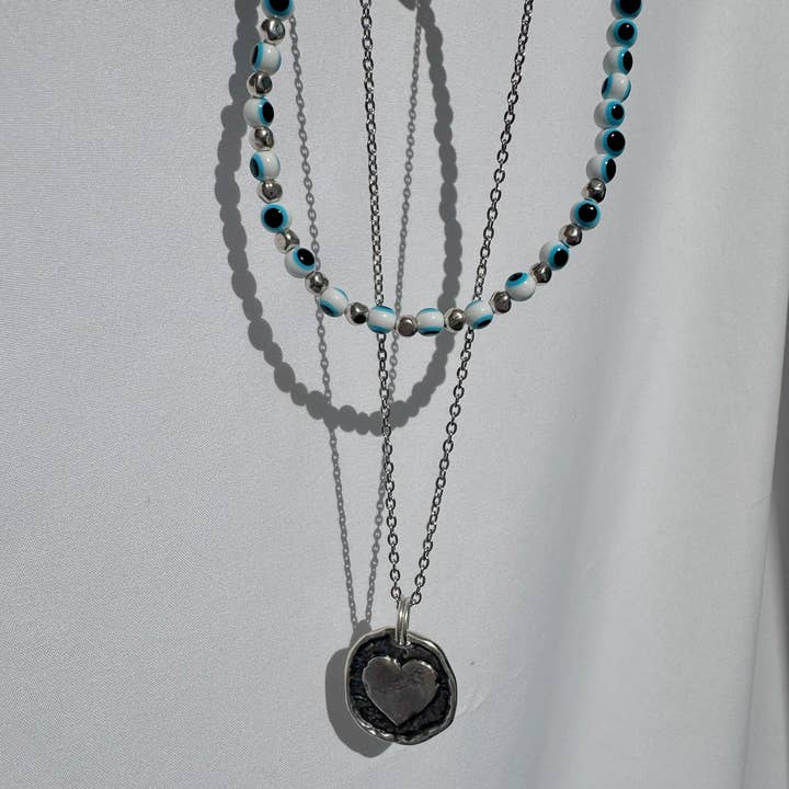 Christina Christi - Wholesale Pendant/Charm Necklace - Stainless Steel Heart Pendant Necklace – Handmade
2