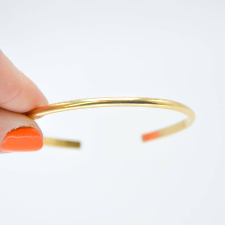 Bracciale a filo semicircolare con riempimento in oro per la vendita all'ingrosso da parte di REK