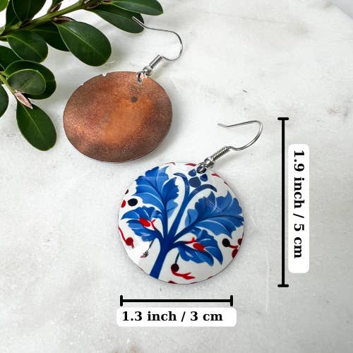 Umays Boho - Wholesale Dangle Earrings - Copper Large Earrings, Cute Earrings, Boho Earrings,