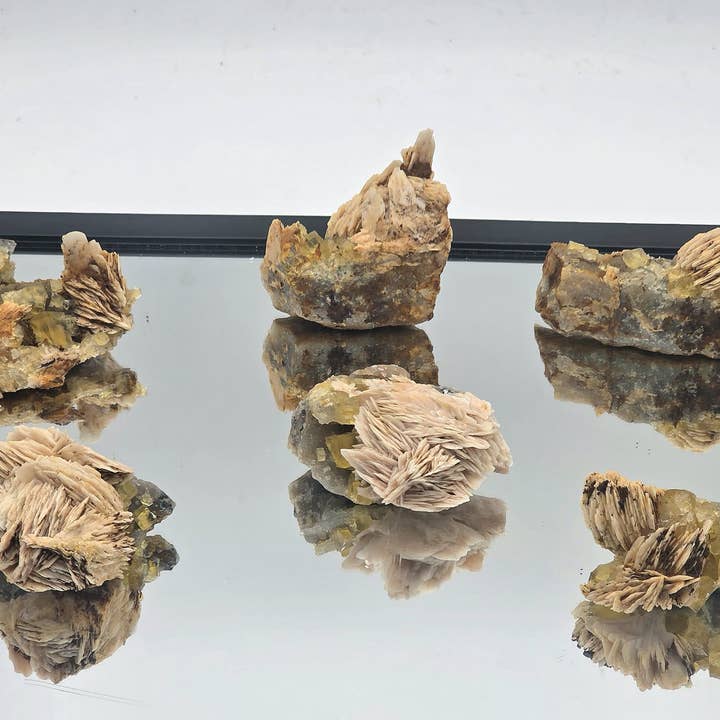 Gyllene fluorit med baryt för wholesale av Distinction Crystals