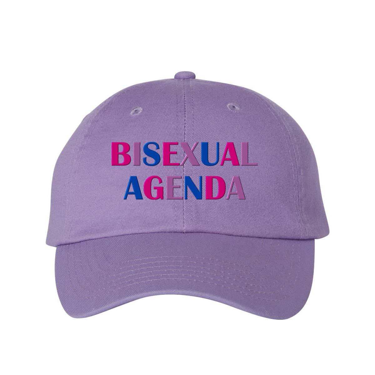Lucky Luna Apparel - Wholesale Baseball Cap - Unisex - Bisexual Agenda Embroidered Dad Hat4
