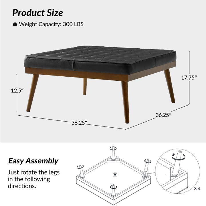 Karat Home - Wholesale Ottoman - Luno Ottoman2