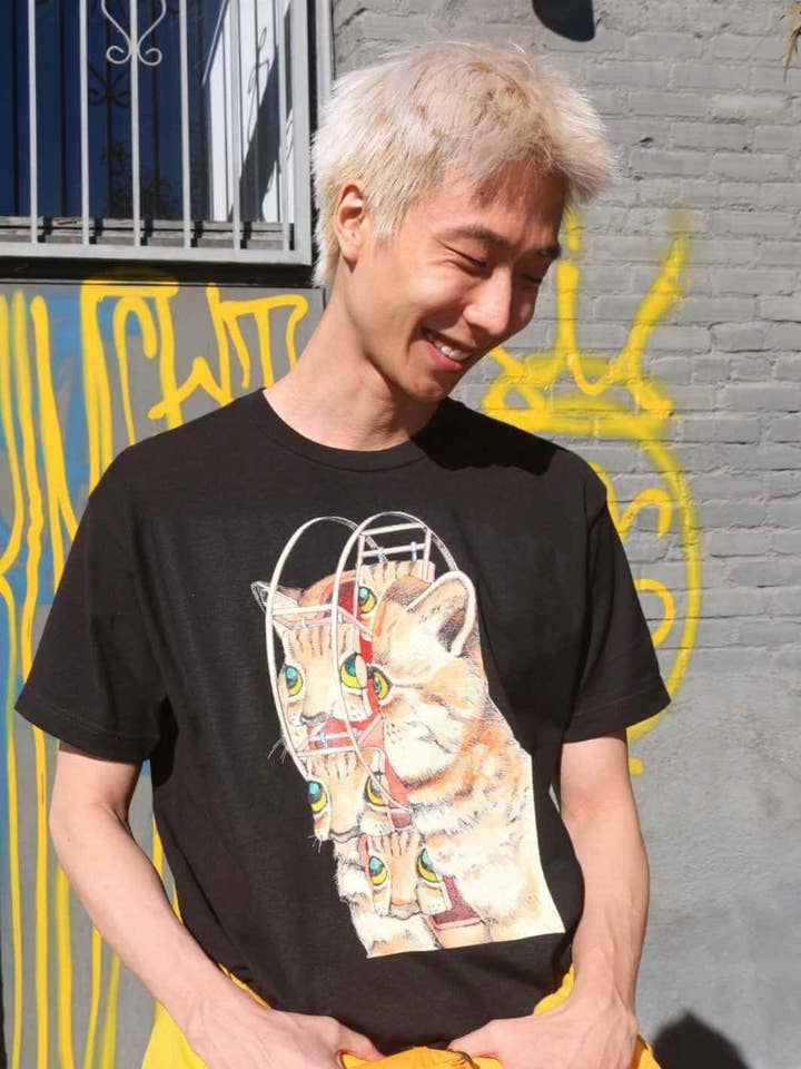 Popkiller Artist Series Shintaro Kago Katt Pariserhjul Klassisk T-shirt för wholesale av Popkiller