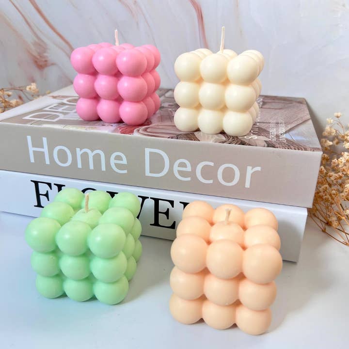 Bubble Soy Wax Candle – Decorative Candle for Home Decor for wholesale by Velarosa Studio LLC