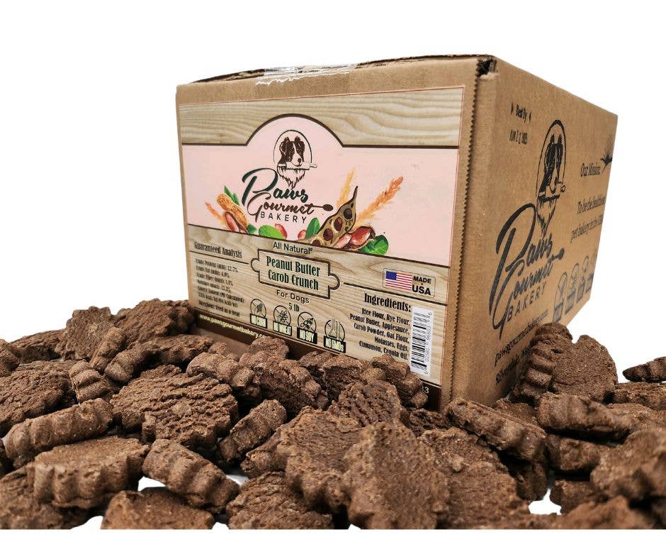 Paws Gourmet Bakery - Wholesale Pet Treats - Dog - Paws Gourmet Bakery Peanut Butter Carob Crunch 5-lb
