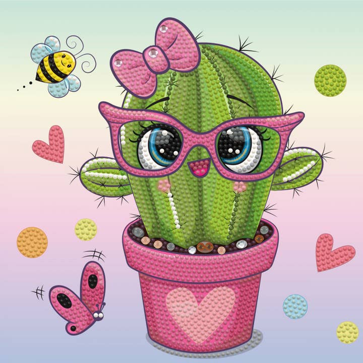 Pretty in Pink CactusCat Walk Cactus (New Packaging) for wholesale by DIAMOND DOTZ®