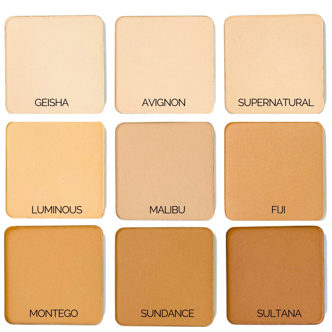 Honeybee Gardens Natural Cosmetics & Body Care - Wholesale Foundation - Pressed Mineral Powder Foundations5