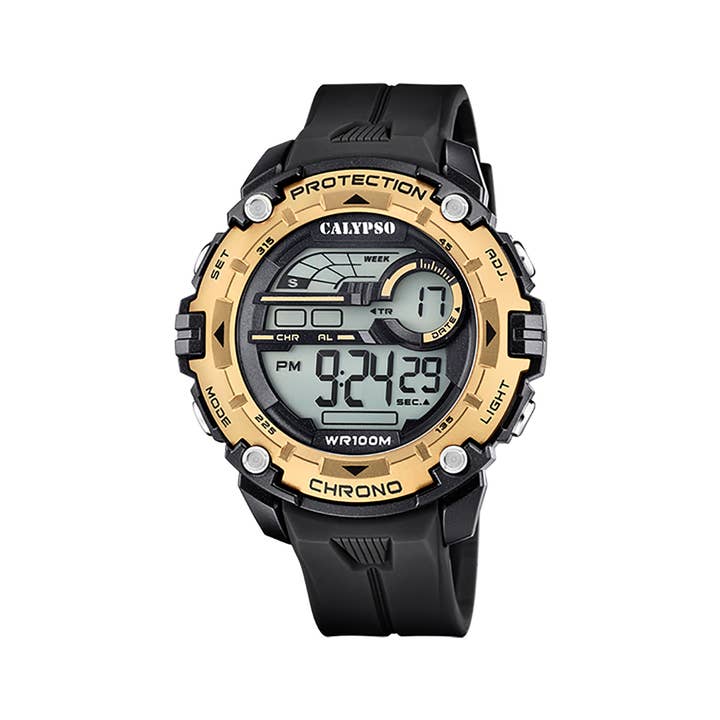 Shoptictoc - Wholesale Wrist Watch - Men's - Calypso Large 51mm Digital Watch for Men, Chrono - K5819