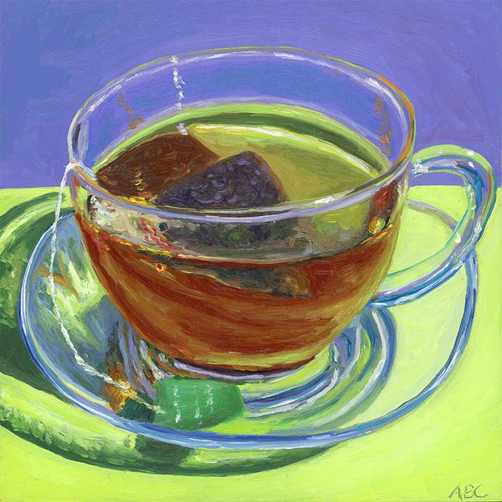 Peppermint Purple Tea - Fine Art Print for wholesale by Amanda Beth Studio