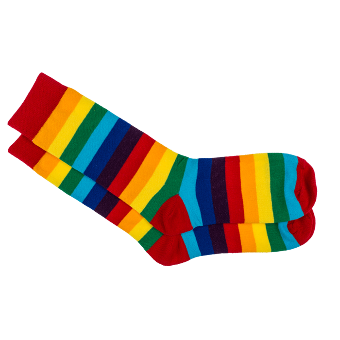 Out of the blue KG - Wholesale Socks - Unisex - Socks, Rainbow, one size, 80% cotton,1