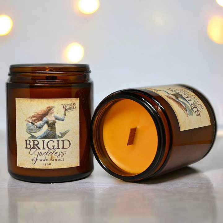 Brigid Goddess Candle for wholesale by Victorian Goddess