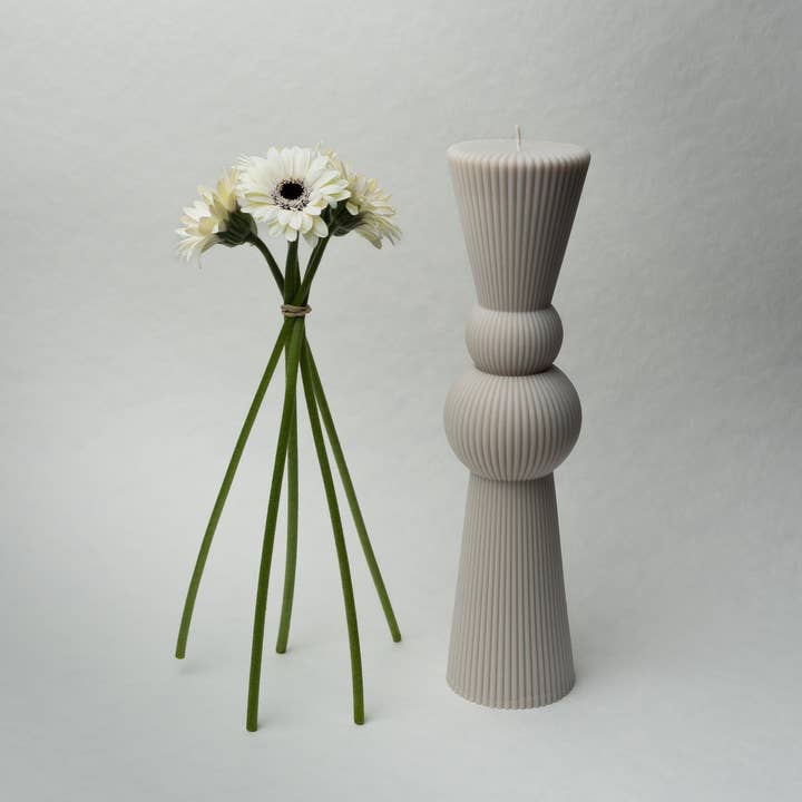 Isaac Pillar Candle for wholesale by Iconic Candles