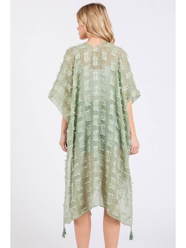 Anarchy Street – wholesale Kimono - Dam – Kimono med tofsar och distressed-mönster