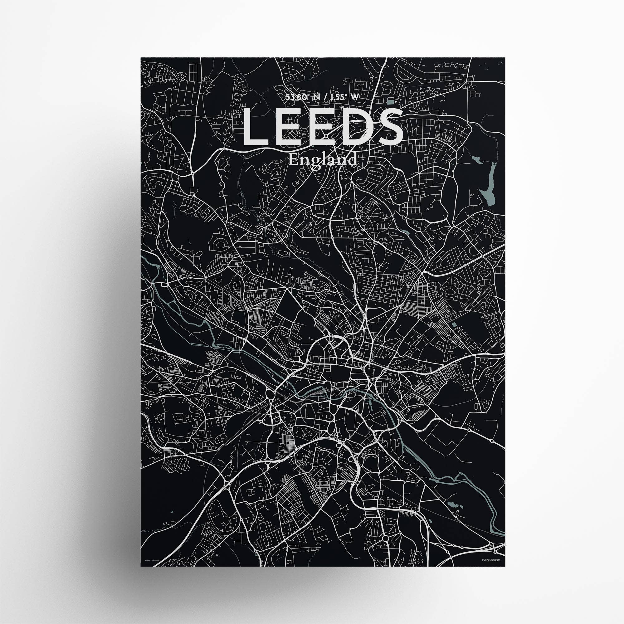 OurPoster.com – wholesale Poster – Leeds karta affisch188
