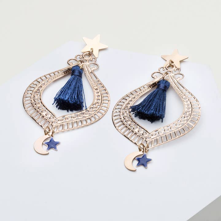 Baroque Nappy Earrings | Gold Plated | Made in Italy for wholesale by NINA TRA LE NUVOLE