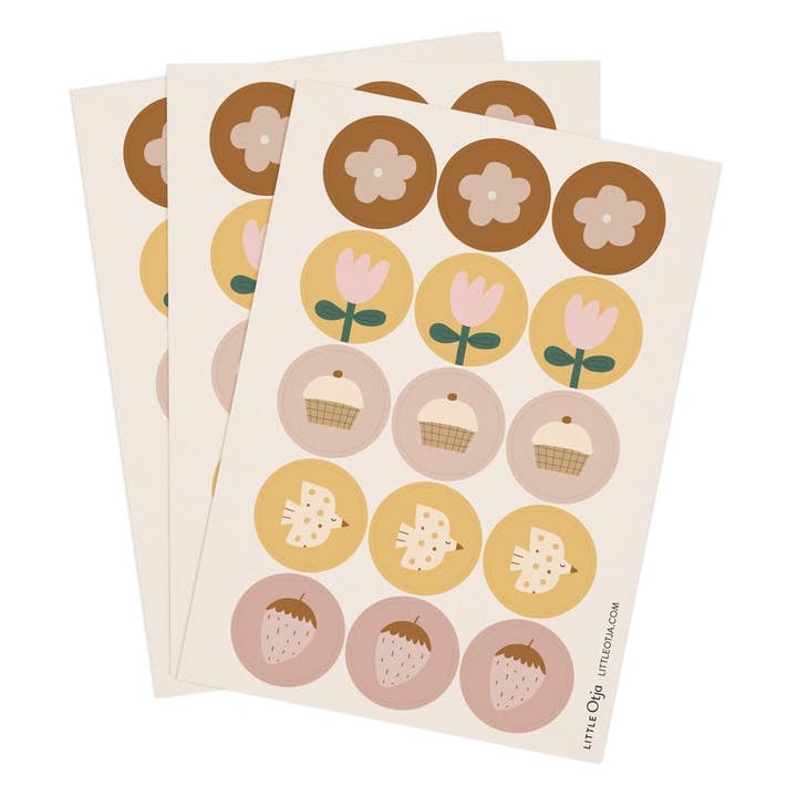 Decorative Sticker Sheets for wholesale by Little Otja