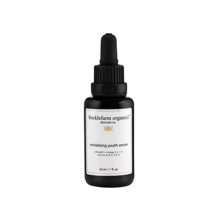 24k gold infused revitalizing youth serum for wholesale by frecklefarm organics
