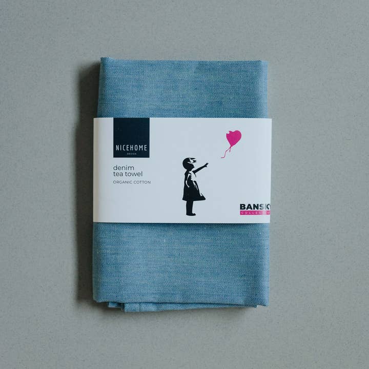 Nice Home Design - Wholesale Tea Towel - Tea Towel DENIM NEW Girl with Balloon3