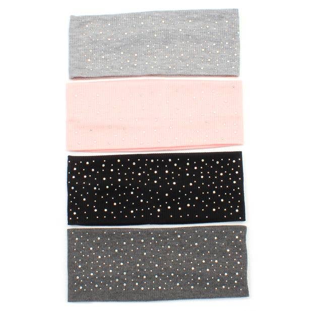 Bandeau aus geripptem Stoff mit Strasssteinen für den Großhandel von Inca UK