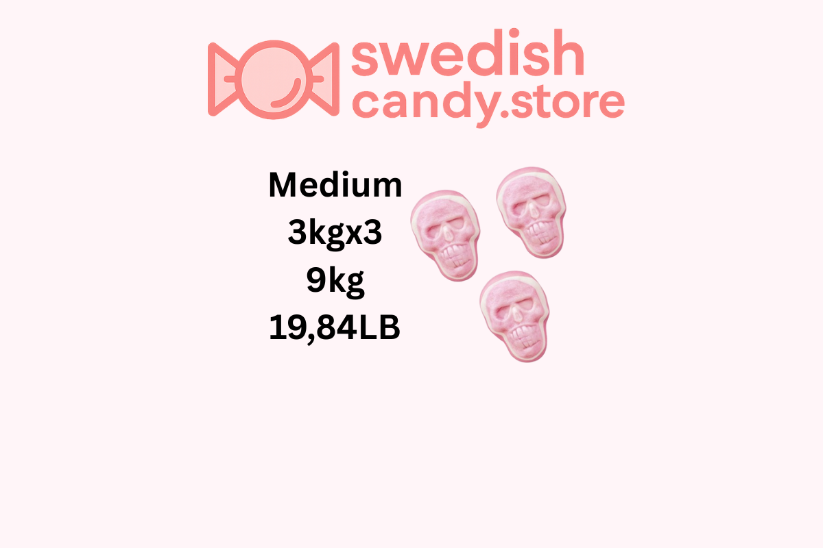 Swedish Candy.Store - Swedish Candy - Wholesale Gummy - Vidal Jelly Skulls – Creepy skull-shape 3kg/6.61LB1