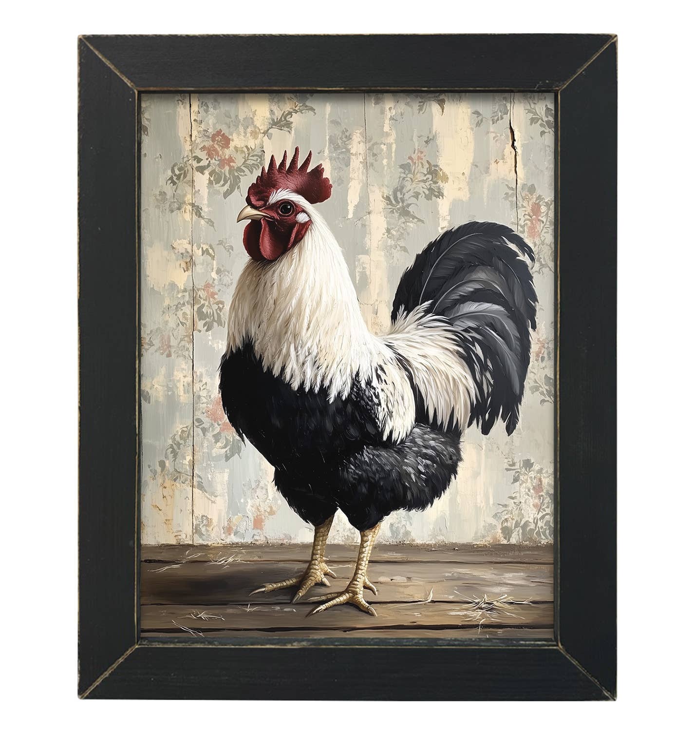 JanMichaels Art & Home - Vente Enseigne murale - HMK522L Coq Vintage4