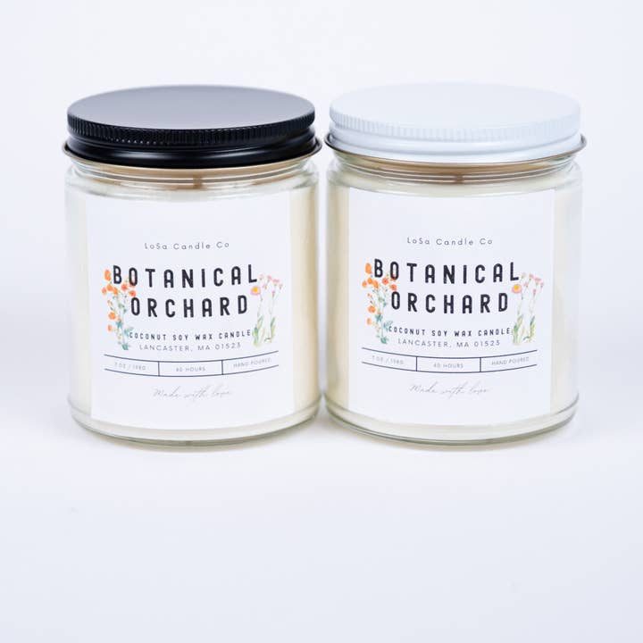 Vela em Frasco Transparente de 198g Pomar Botânico por atacado de LoSa Candles