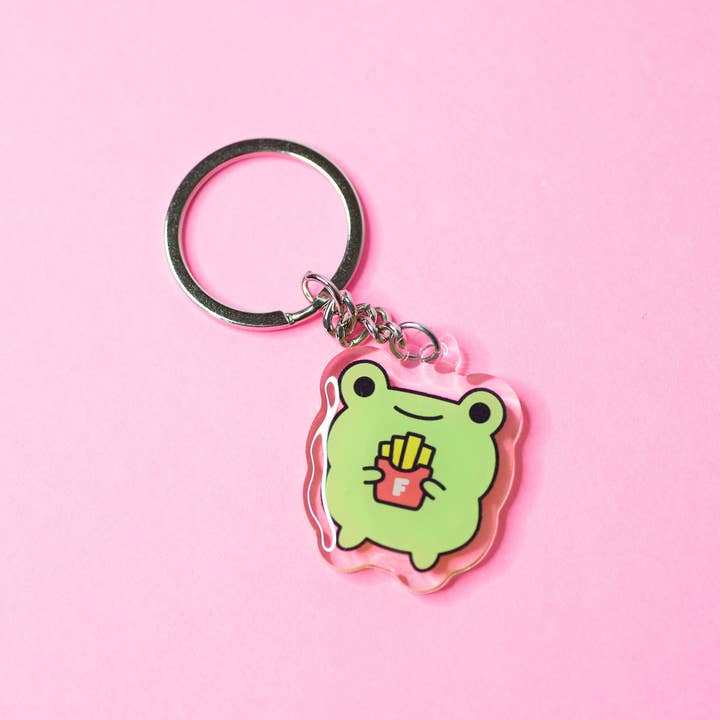 Robot Dance Battle - Wholesale Keychain - Unisex - Frog Fries Acrylic Keychain