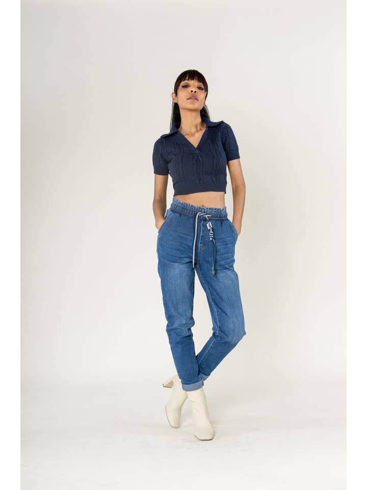 Nina Carter - Wholesale Pants - Women's - Panta jogg leopard elastic waist with drawstring P50017