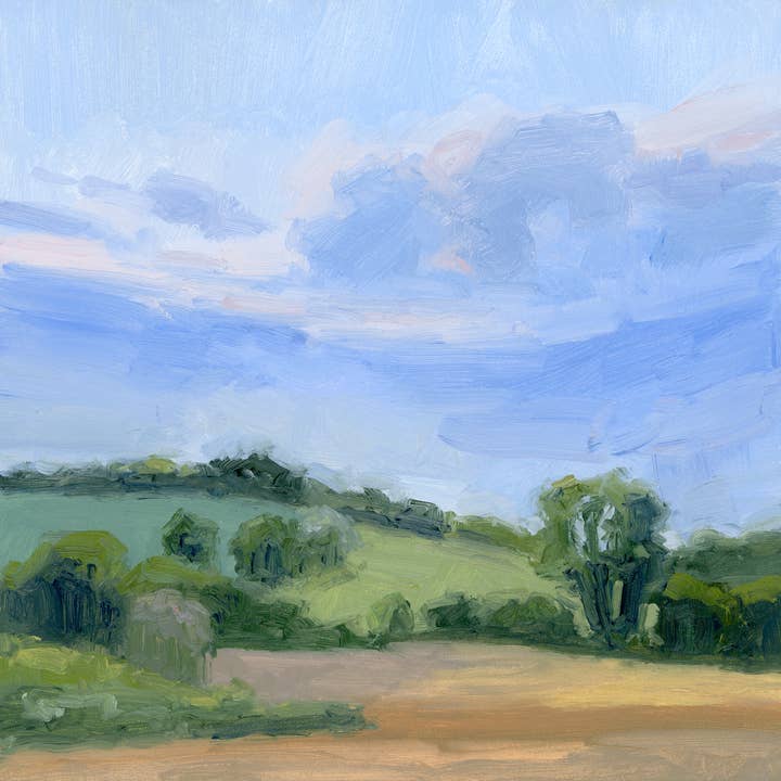 Lærredstryk med hømarker for engroshandel hos Michelle Blackhawk Studio