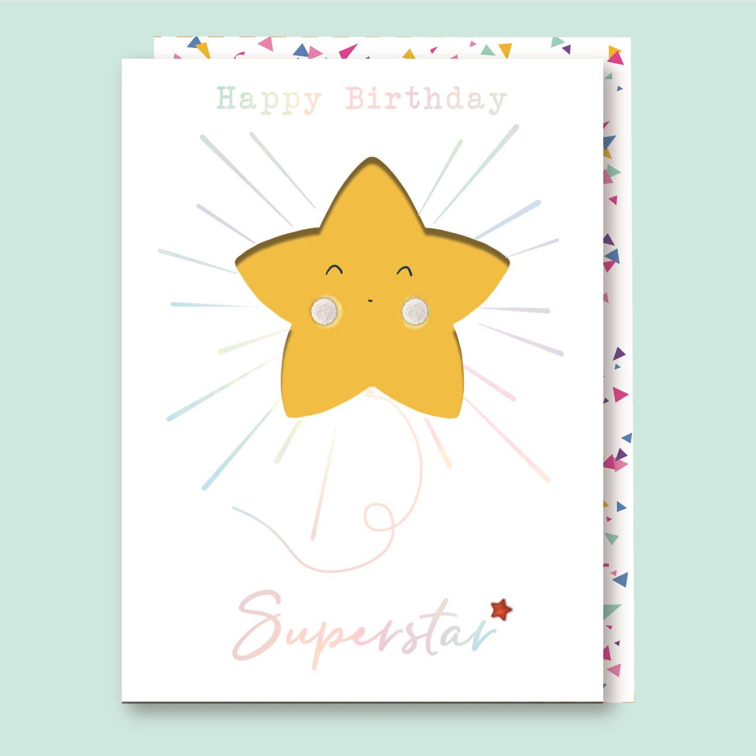 Second Nature Ltd - Wholesale Everyday Greeting Card - Star - Sorbet Sunshine - Second Nature0