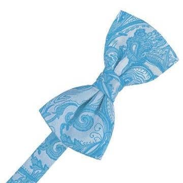 Turquoise Tapestry Bow Tie for wholesale by Timpano Direct