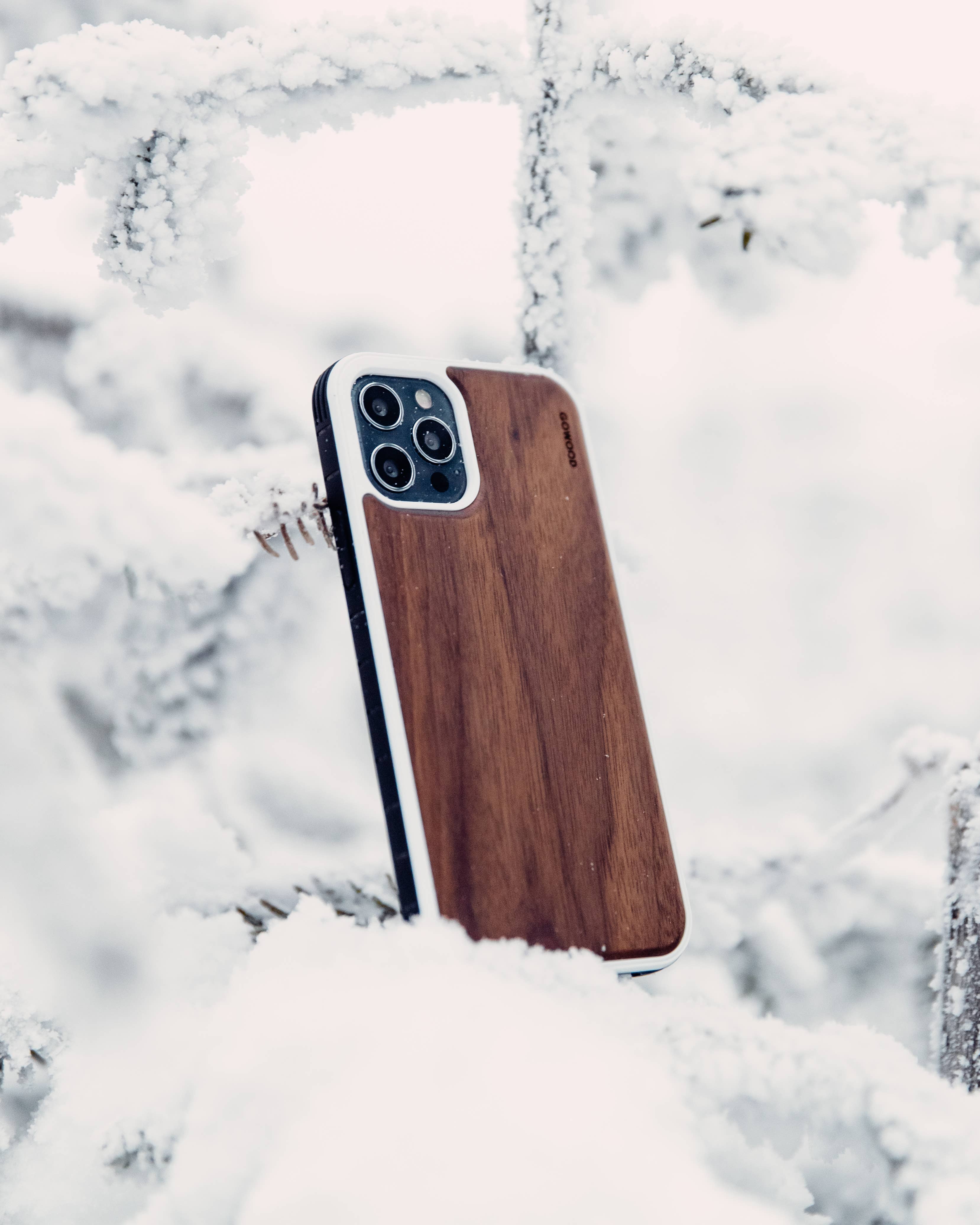 GOWOOD - Wholesale Phone Case - Unisex - iPhone 12 / iPhone 12 Pro walnut wood phone case1
