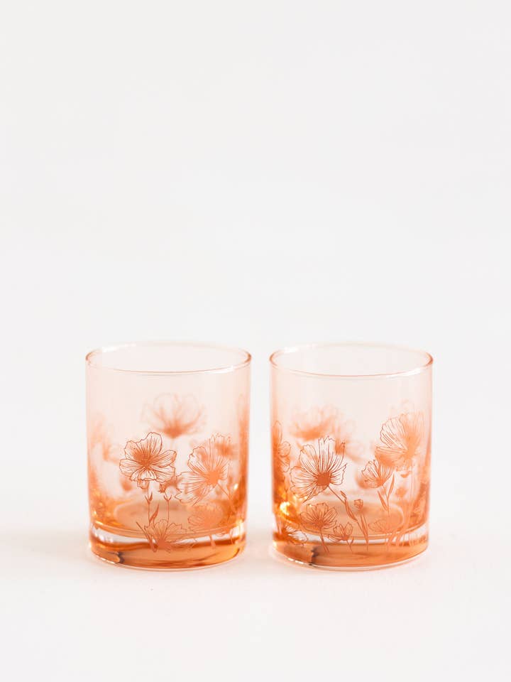 Dahlia Cocktailglas | 4er-Set für den Großhandel von Wax Buffalo Pure Soy Candle Co.