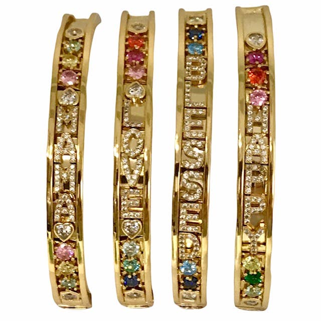 Allie Beads - Wholesale Charm/Dangle Bracelet - Gold Charm Bracelets