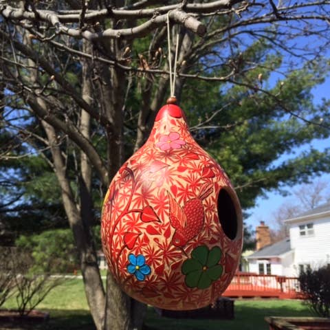 Blossom Inspirations - Wholesale Bird House - Forest Birdhouse Gourd5