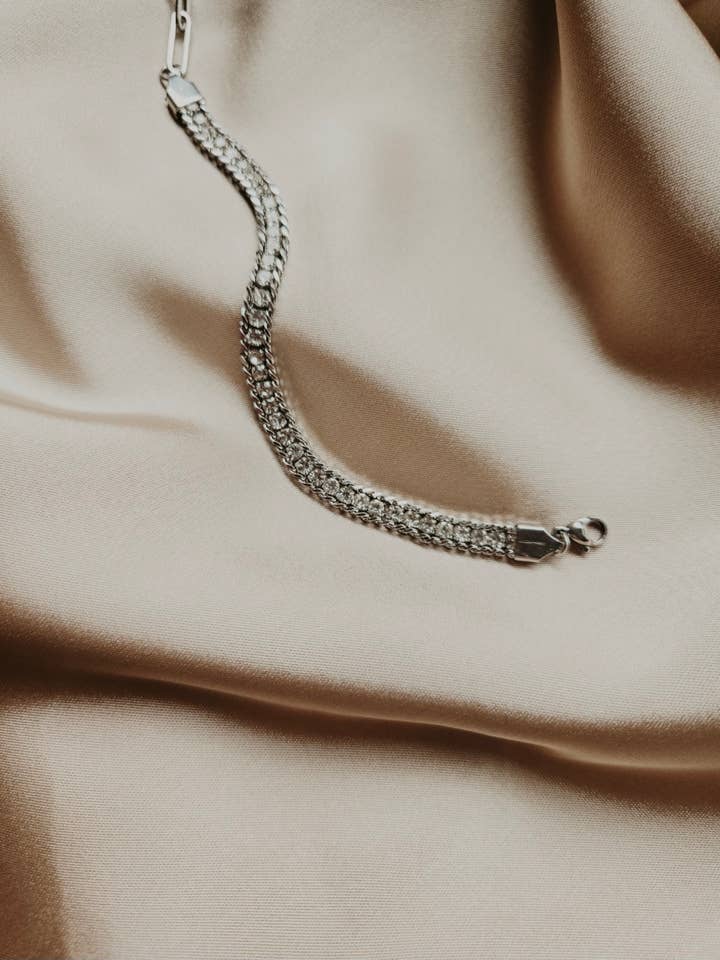 Silver Tennis Bracelet for wholesale by Lotus & Lace Designs