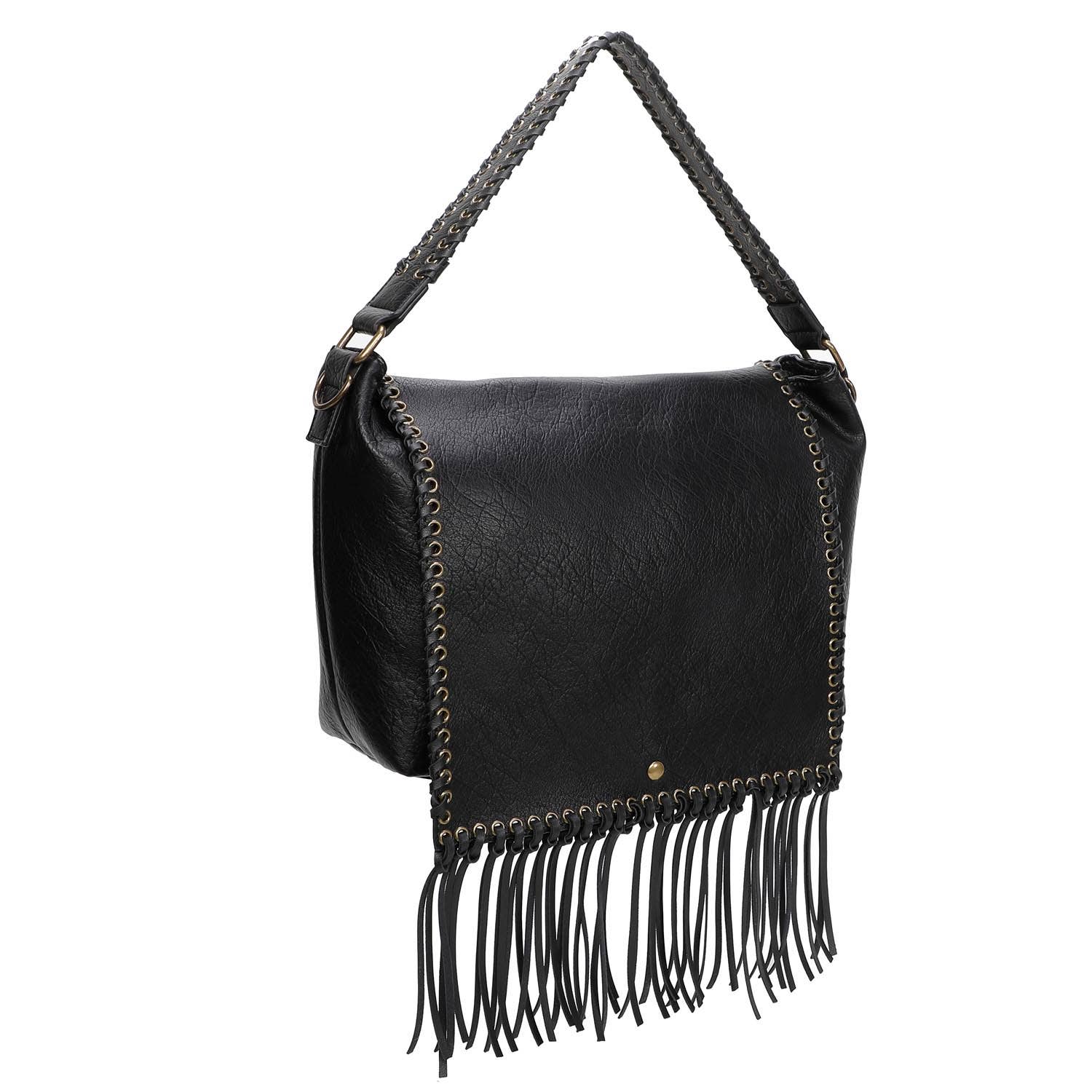 AMPERE CREATIONS - Vente Sac à bandoulière – femme - Lacey Fringe Messenger1