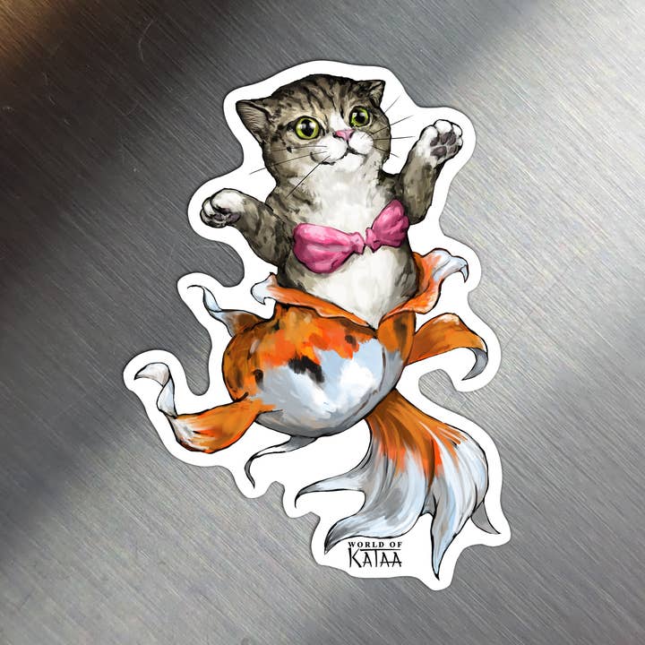 Koi Meermin Kat Magneet voor wholesale door Santi of all Trades