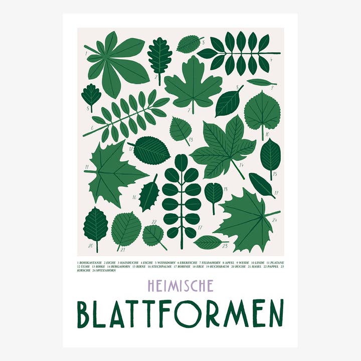 Print/ Leaf Shapes No. 2 for wholesale by typealive