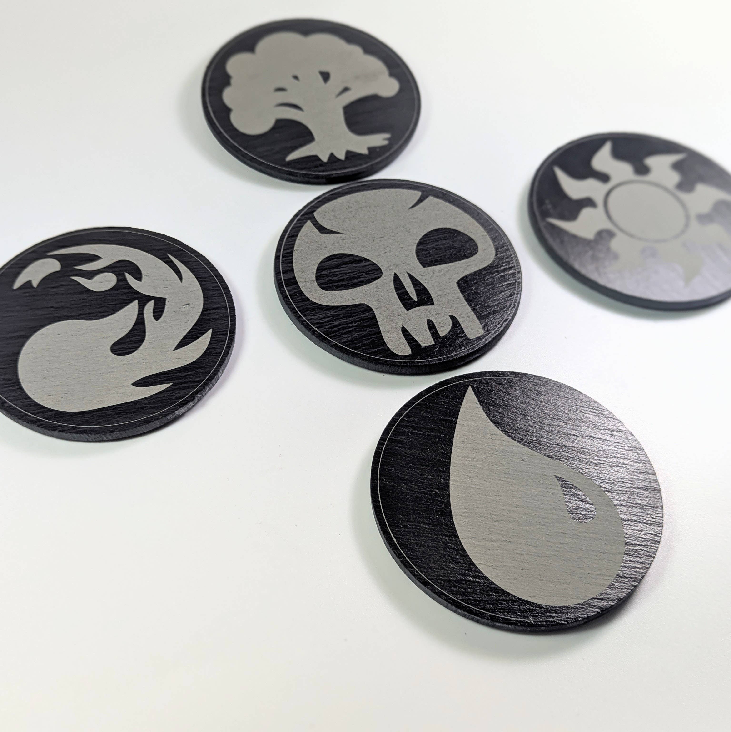 Chikai Shop – wholesale Coasters – MTG Mana coaster set of 5 in Slate, Magic: The gathering7