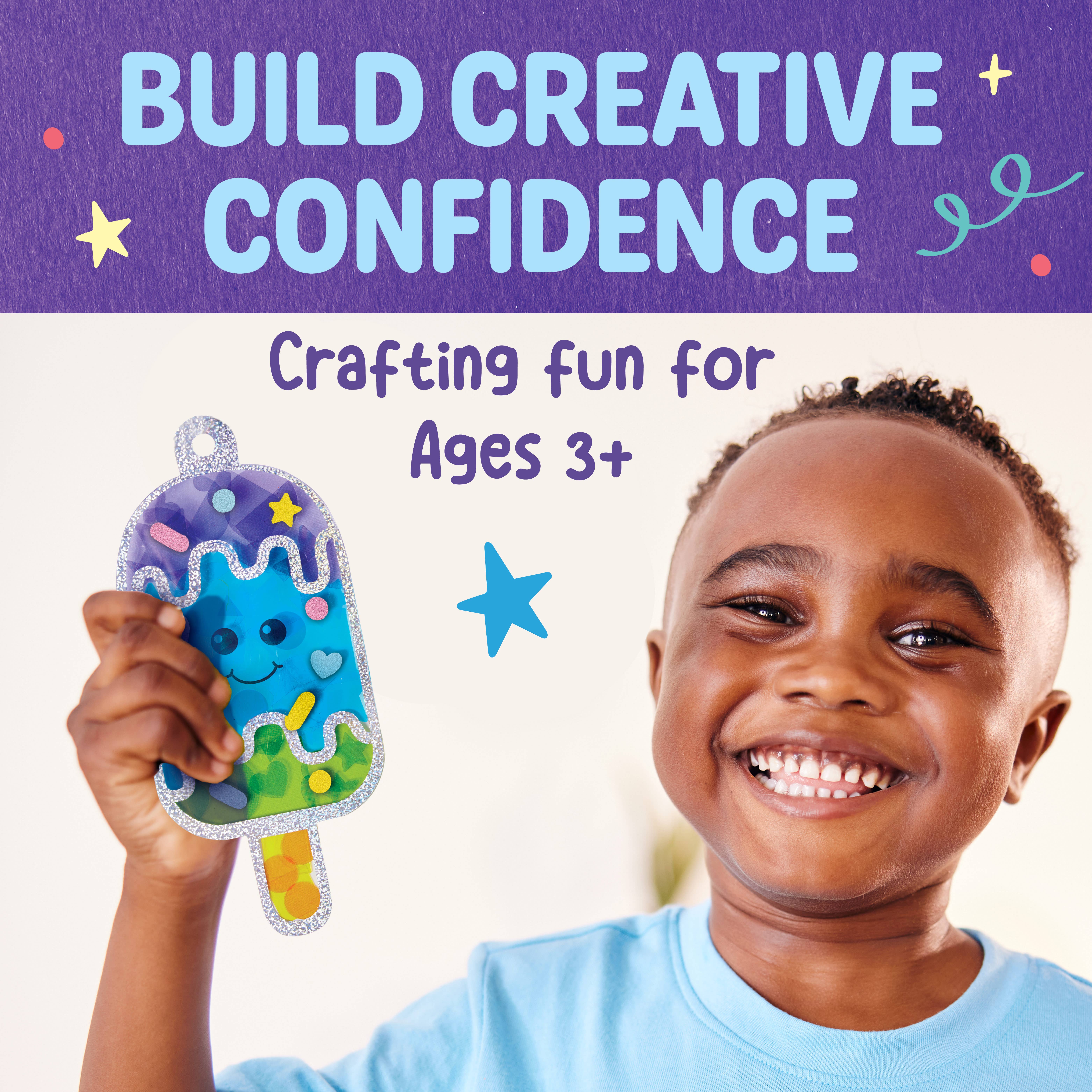 Faber-Castell / Creativity for Kids - Vente Kit de bricolage – enfant - Sticker Suncatchers Mini Craft Kit pour enfants2