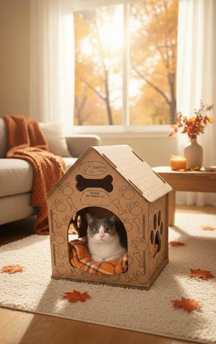 Designer Pet Products, LLC - Wholesale Pet carrier – Cat/dog - Dog-Cat House , Durable Cardboard Design