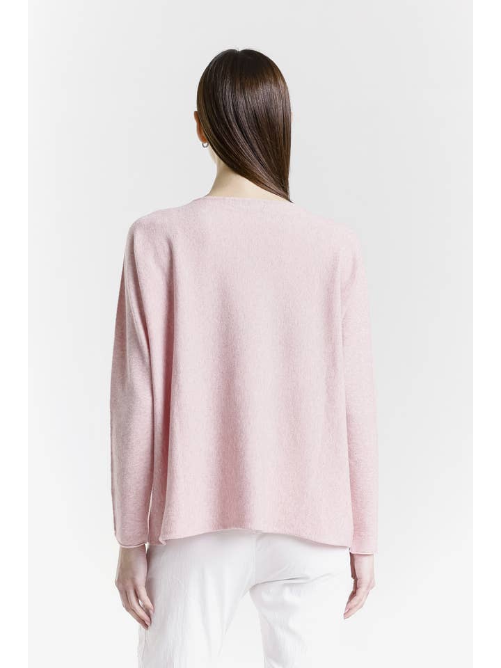 TINA Stephens Italy/Tees By Tina - Wholesale Knit Sweater - Women's - Laurin Seriously Soft Jewel Neck Sweater (BLS425)