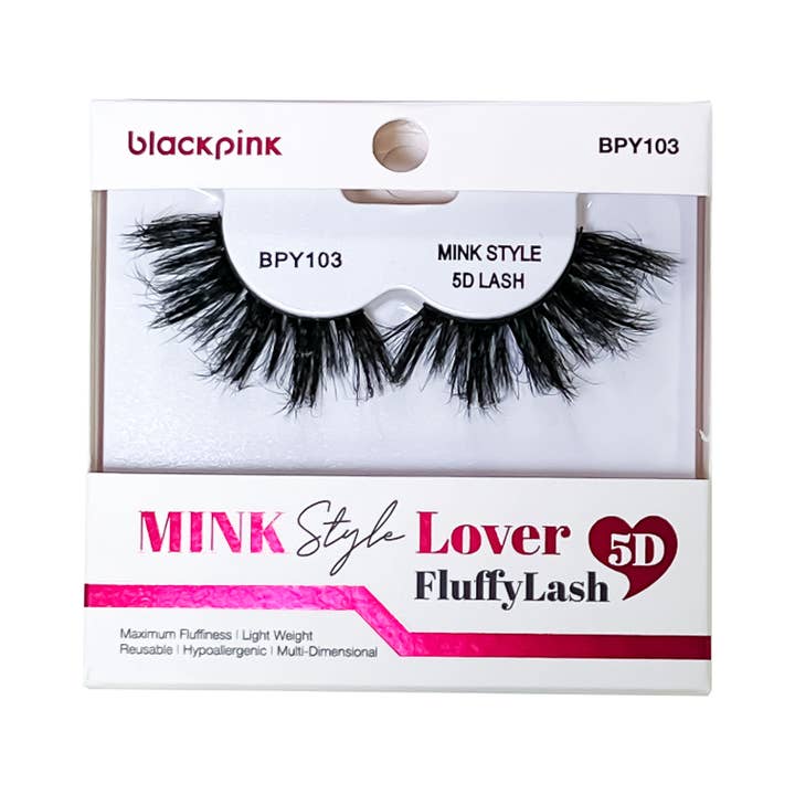 SM Beauty LLC - Wholesale False/Fake Eyelashes - Blackpink - 5D Mink Style Lover Fluffy Lash
