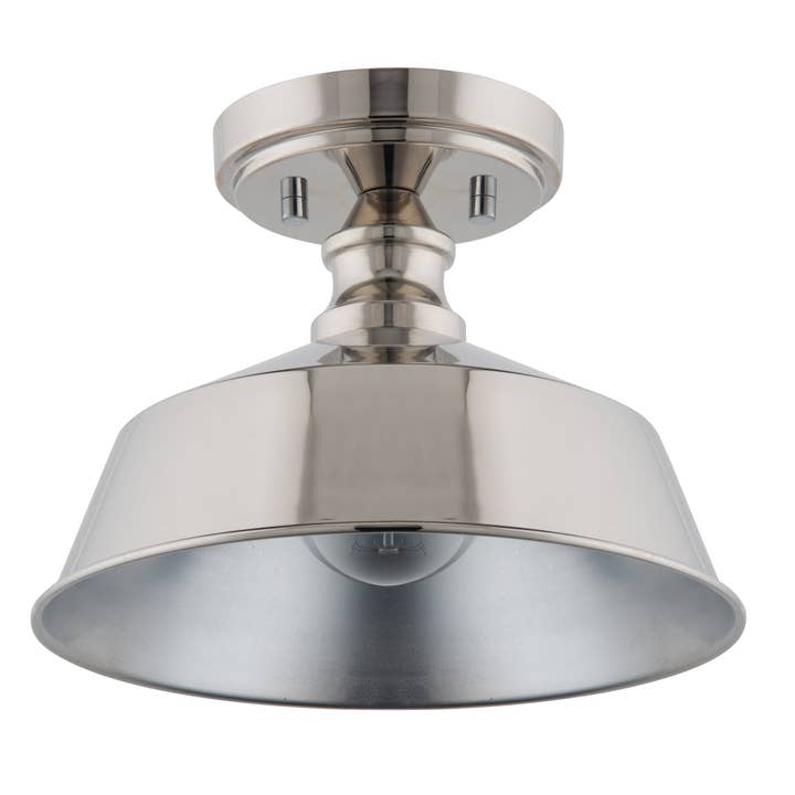 Brio Lighting - Wholesale Chandelier/Hanging Light - Sale - Bola 1-Light Nickel Semi Flushmount Ceiling Light7