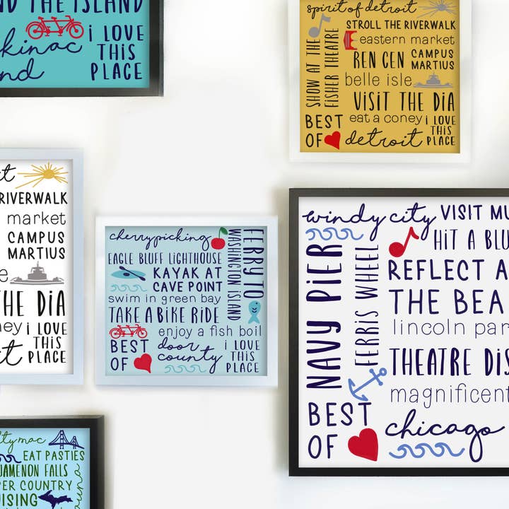 Best of Your Town - Custom Art Print for wholesale by Tandem For Two