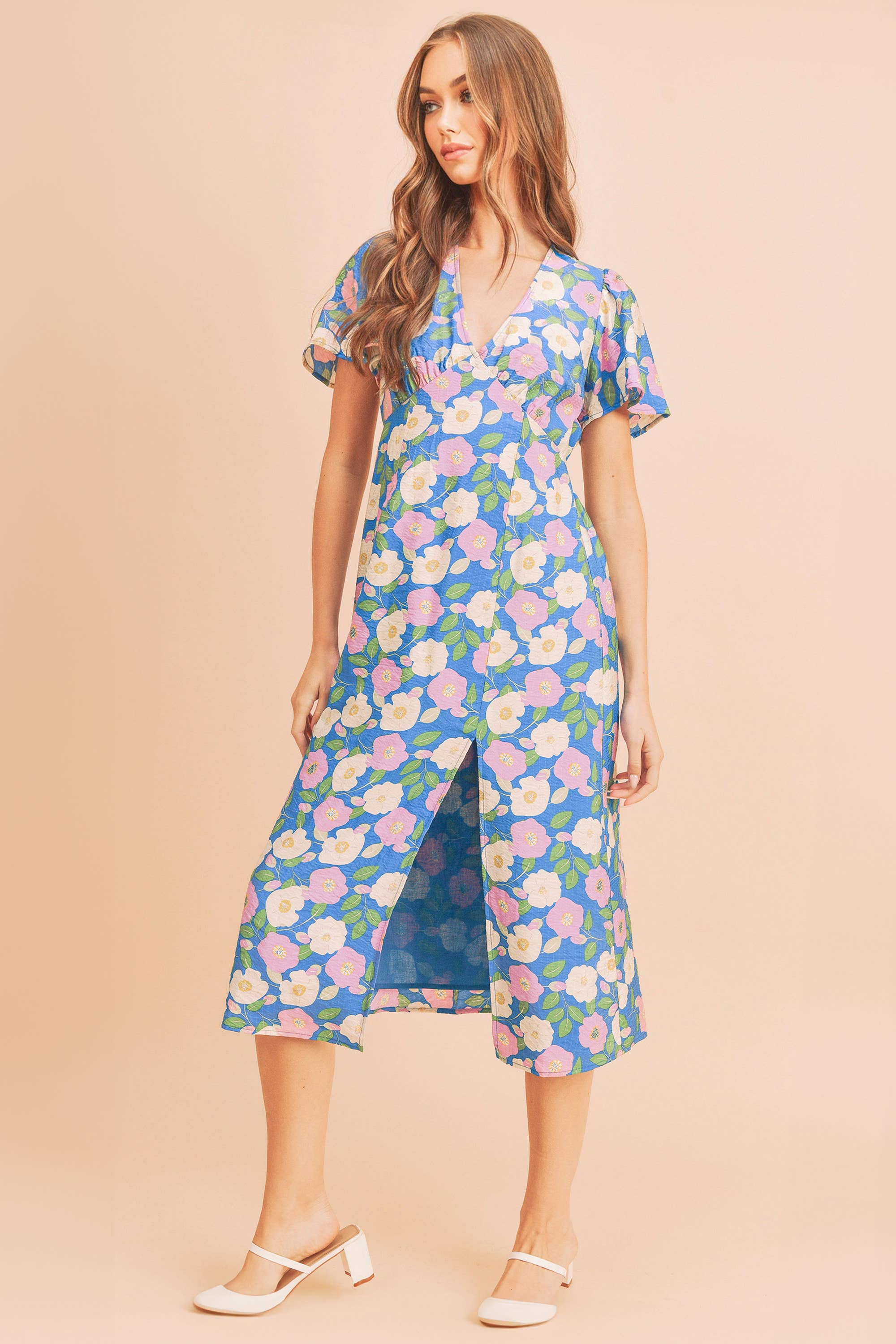 4109BK Inessa Floral Dress 3 for wholesale on Faire7